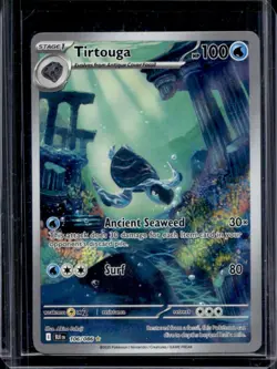 2025 Pokemon Black Bolt Tirtouga Illustration Rare #106/086 - Image 1