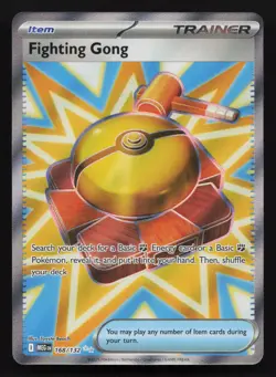 Fighting Gong 168/132 Ultra Rare Mega Evolution Pokemon Holo Near Mint - Image 1