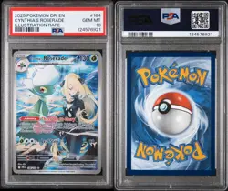 2025 POKEMON DRI EN-DESTINED RIVALS ILLUSTRATION RARE CYNTHIA'S ROSERADE PSA 10 - Image 3