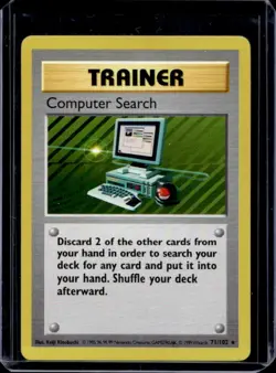 1999 Pokemon Shadowless Computer Search #71/102 - Image 1
