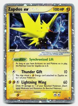 ZAPDOS EX NINTENDO BLACK STAR PROMOS 033 MP PROMO POKEMON - Image 2