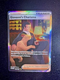 Pokemon TCG Scarlet & Violet 151 Holo Illustration Giovanni's Charisma 204/165 - Image 1