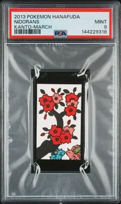 2013 POKEMON HANAFUDA KANTO MARCH NIDORANS PSA 9 - Image 1