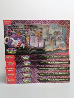 (6) Lot 2023 Pokemon Paldean Fates Great Tusk Treads ex Premium Collection Box - Image 1