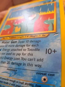 Pokemon TCG - Totodile 85/105 1st Edition - WOTC Neo Destiny - NM/LP - Image 3