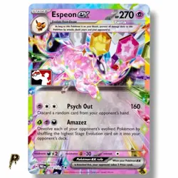 Espeon ex 034/131 - Prismatic Evolutions Holo Prize Pack Stamped Pokemon Card NM - Image 1