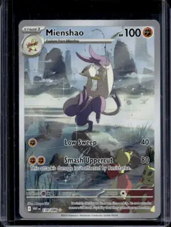 2025 Pokemon White Flare Mienshao Illustration Rare #134/086 - Image 1