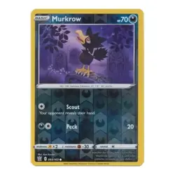 Murkrow 093/163 Reverse Holo Rare Battle Styles Pokemon Cards TCG Near Mint NM - Image 1