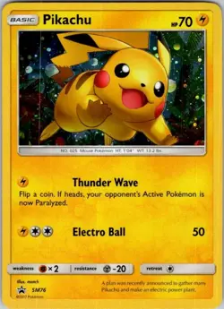 Pokemon | SM Promos | Pikachu - | SM76 | Holo | LP - Image 1