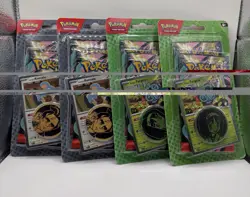 Pokemon Ascended Heroes 2-Pack Blisters - 4 Sets -2 Erika and 2 Larry - Image 1