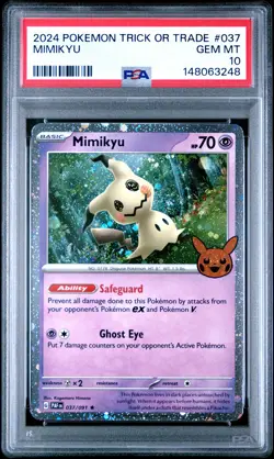 2024 POKEMON TRICK OR TRADE #037 MIMIKYU PSA 10 - Image 1