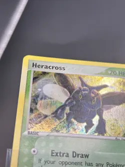Pokemon TCG Hidden Legends Heracross 7/101 Holo LP w/swirl - Image 4