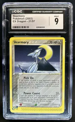 2003 Pokemon EX Dragon Skarmory #21/97 CGC 9 - Image 1