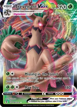 Trevenant VMAX 014/203 Holo Ultra Rare Evolving Skies Pokemon Cards Near Mint NM - Image 1