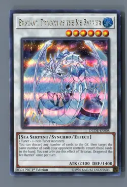 Brionac, Dragon of the Ice Barrier DUDE-EN008 Duel Devastator Yu-Gi-Oh LP - Image 1