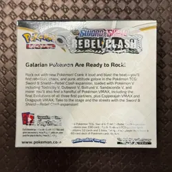 Pokemon Sword & Shield Rebel Clash Factory Sealed Booster Box - Image 2