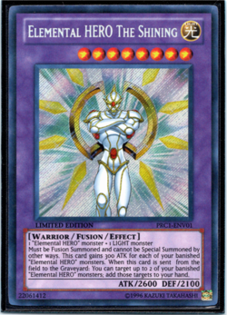 Elemental Hero the Shining - PRC1-ENV01 - Secret Rare - Limited Edition - Yugioh - Image 1