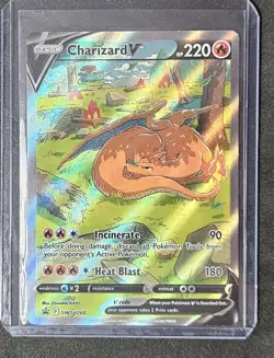 CHARIZARD V #SWSH260 Ultra Premium Box Black Star Promo Card Pokemon TCG - Image 1