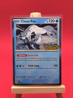 Chien-Poa SVP152 Surging Sparks Prerelease Promo Holo Rare Pokemon Card - Image 3