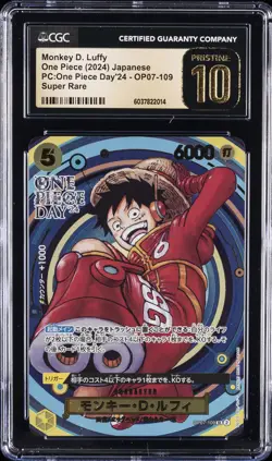 2024 ONE PIECE JAPANESE PC:ONE PIECE DAY'24 MONKEY D. LUFFY CGC 10 PRISTINE - Image 1