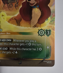 Disney Lorcana Reign of Jafar RoJ Enchanted Lady Decisive Dog English Rare - Image 5