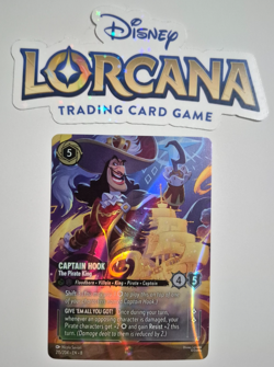 Disney Lorcana Reign of Jafar Enchanted Captain Hook The Pirate King Eng Rare - Image 1