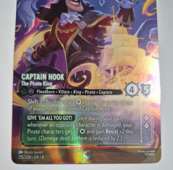 Disney Lorcana Reign of Jafar Enchanted Captain Hook The Pirate King Eng Rare - Image 3