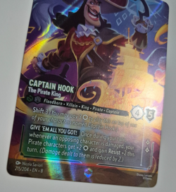 Disney Lorcana Reign of Jafar Enchanted Captain Hook The Pirate King Eng Rare - Image 5