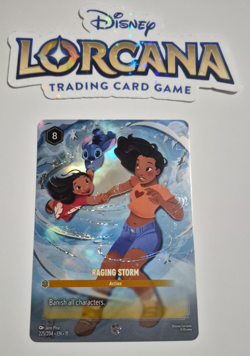 Disney Lorcana Winterspell Enchanted Raging Storm Lilo and Stitch English Rare - Image 2