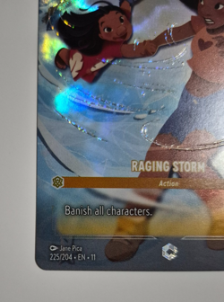 Disney Lorcana Winterspell Enchanted Raging Storm Lilo and Stitch English Rare - Image 4