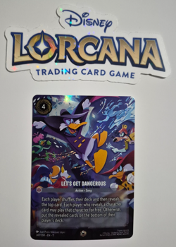Disney Lorcana Winterspell Enchanted Lets Let's Get Dangerous Darkwing Duck Rare - Image 1