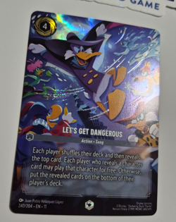 Disney Lorcana Winterspell Enchanted Lets Let's Get Dangerous Darkwing Duck Rare - Image 2