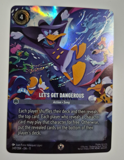 Disney Lorcana Winterspell Enchanted Lets Let's Get Dangerous Darkwing Duck Rare - Image 3
