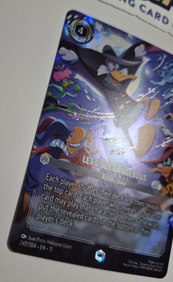 Disney Lorcana Winterspell Enchanted Lets Let's Get Dangerous Darkwing Duck Rare - Image 5