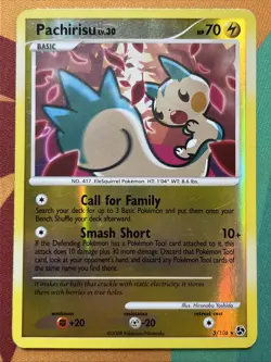 Pokemon Card - Pachirisu - Reverse Holo - Rare (5/106) DP Great Encounters *LP* - Image 1