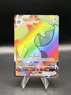 Pokemon TCG Salamence VMAX Darkness Ablaze Holo Ultra Rare Card 194/189 - Image 1