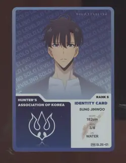 Mapniverse Solo Leveling 2nd Edition Sung Jinwoo SL2E-01 Identity Card Promo - Image 1