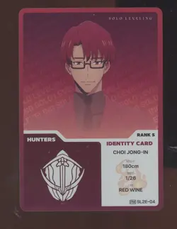 Mapniverse Solo Leveling 2nd Edition Choi Jong-In SL2E-04 Identity Card Promo - Image 1