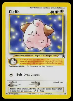 Pokemon Card - Cleffa Wizards Black Star Promos 31 Promo - Image 1