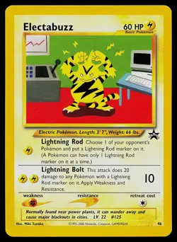 Pokemon Card - Electabuzz WoTC Black Star Promo 46 - Image 1