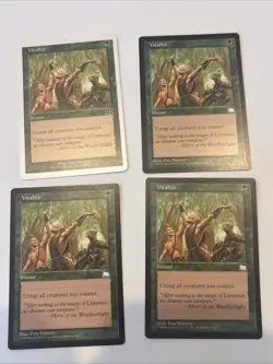 MTG Magic the Gathering Card LP - Vitalize Green Playset X4 - Image 1
