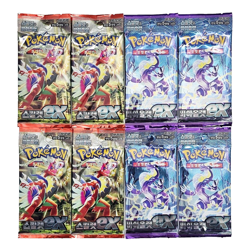 8 PACKS[4+4]Pokemon TCG Card Scarlet and Violet ex Booster Factory Sealed Korean - Image 1
