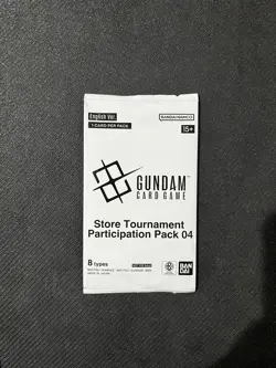 [ENGLISH] Gundam Card Game Store Tournament Participation Pack 04 Sealed Promo - Image 1