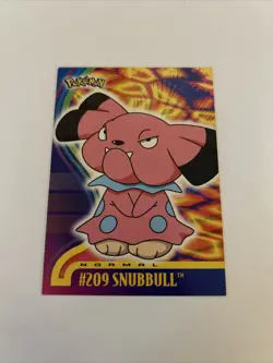 Pokemon Card - Snubbull #209 - Johto Series - Topps Non-Foil Lightly Played - Image 1