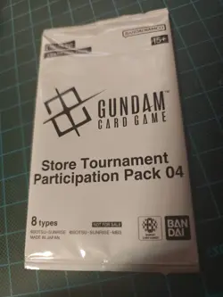 [ENGLISH] Gundam Card Game Store Tournament Participation Pack 04 Sealed Promo - Image 1