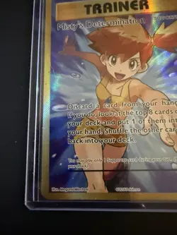 Pokemon TCG Trainer Misty's Determination Full Art Holo Card 108/108 Evolutions - Image 5