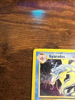 Pokemon Gyarados TCG Base Set Holo Card 6/102 Unlimited Rare DAMAGED - Image 2