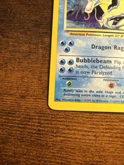 Pokemon Gyarados TCG Base Set Holo Card 6/102 Unlimited Rare DAMAGED - Image 5