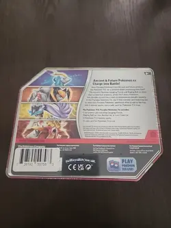 Pokemon Trading Card Game Paradox Destinies Iron Crown ex tin Sealed - Image 3
