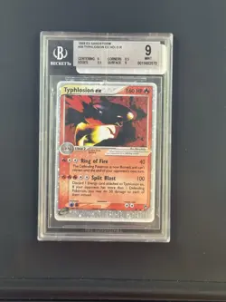 Pokemon EX Sandstorm Typhlosion Holo Card 99/100 2003 E-Reader Series, BGS 9 - Image 1